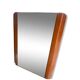 Art Deco modernist mirror in mahogany