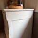 Buffet haut en bois peint - greige
