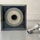 Wall lamp in chromed metal and plexiglass disco model by Jocelyne Trocmé, 1970