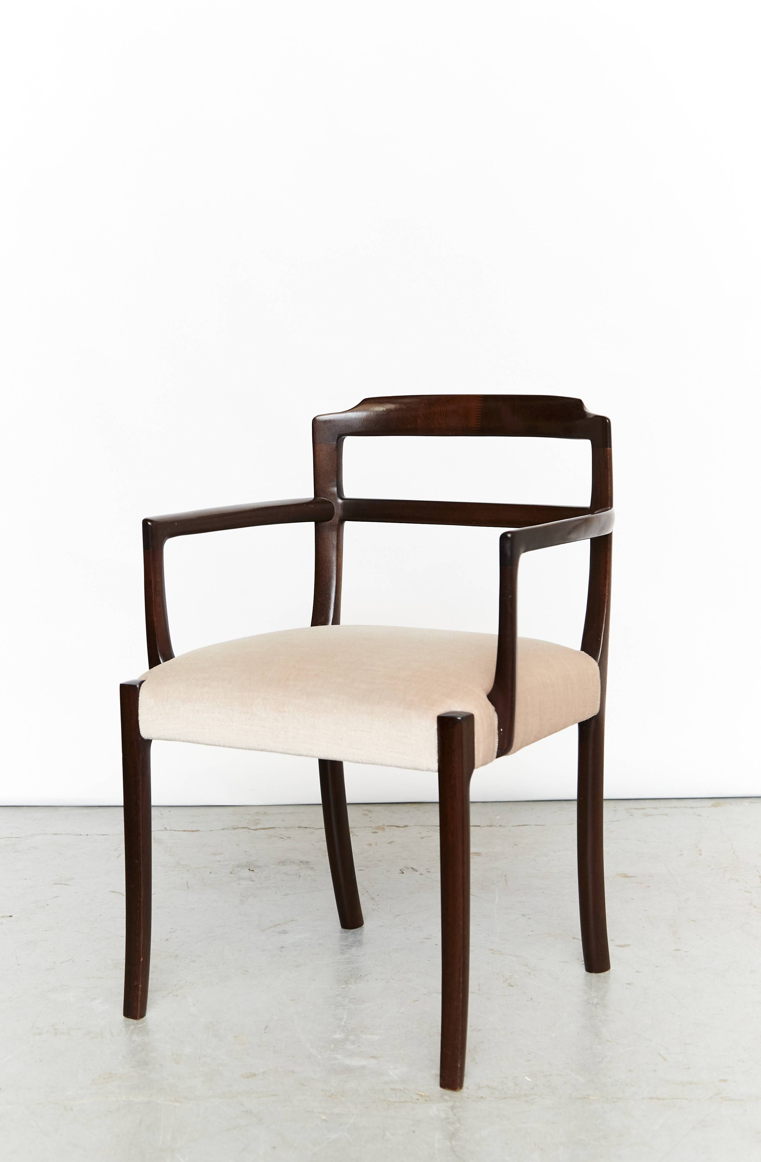 Mahogany dining chairs by Ole Wanscher for AJ Iversen, 1970s, set of 6