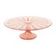 Art Deco Pink Cake Dish Rosaline Depression Glass Verrerie Scailmont