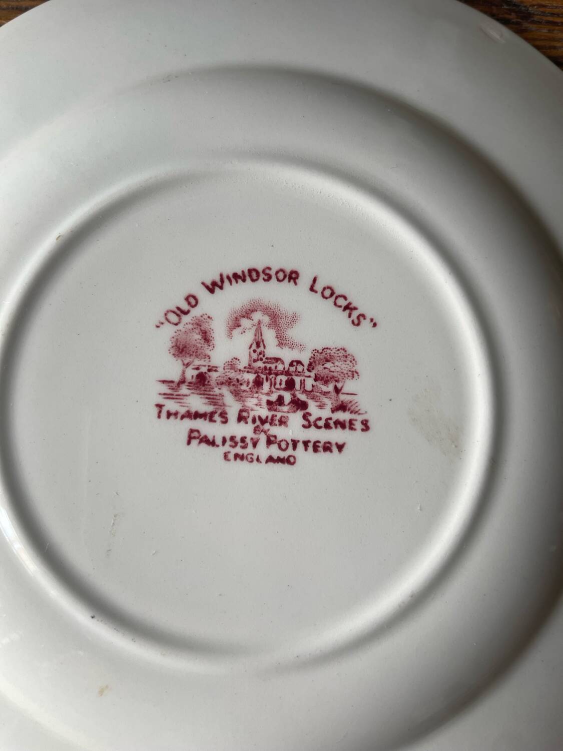 English dessert plate