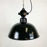 East German Enamel Factory Light By Lbd Veb Leuchtenbau Dresden, 1950s