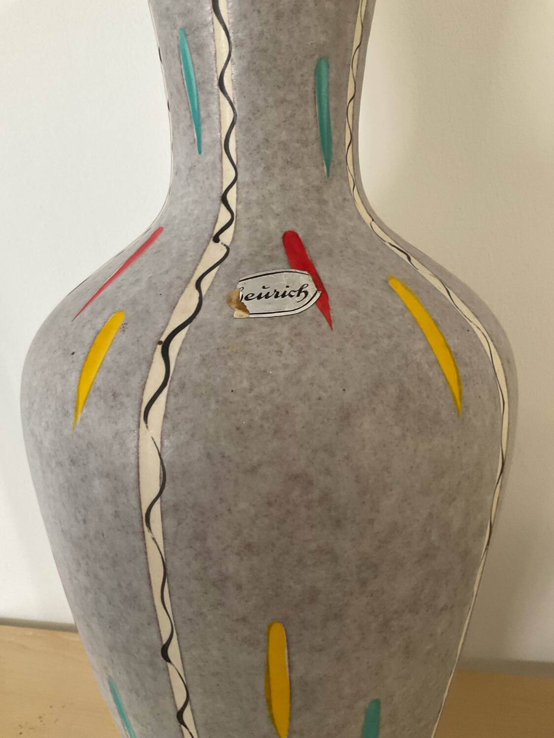 Duo of vintage Scheurich Keramik vases