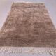 Vintage turkish camel hair rug 200x133 cm turkish carpet beige, medium