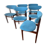 6 Kofod Larsen chairs - 1970s