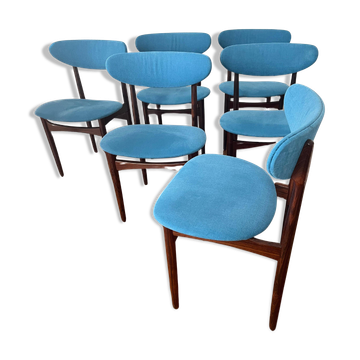 6 Kofod Larsen chairs - 1970s
