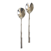 Silver plated salad servers, Italy, 1980s