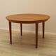 Round teak table, Danish design, 1960s, Gudme Møbelfabrik, Ole Hald