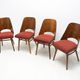 4 mid century dining chairs by Radomír Hofman, 1960´s, set of 4