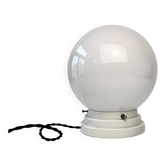 OLD ART-DECO OPALINE TABLE LAMP