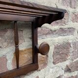 Coat hooks wall-mounted coat rack in rustic wood french coat rack 70s