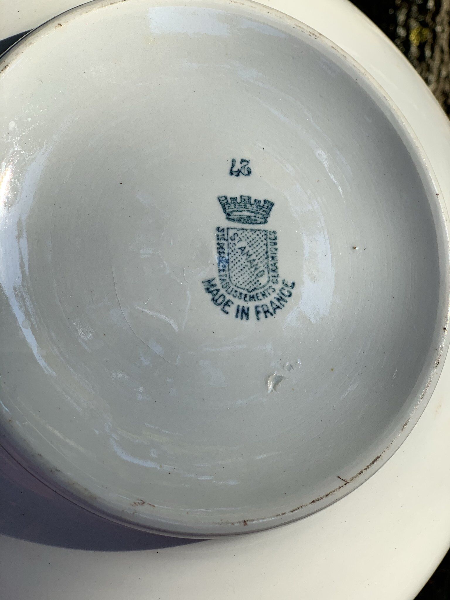 St Amand earthenware cup