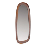 1960s Danish teak mirror H:73cm