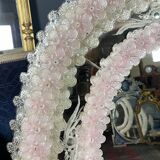 Oval Venice mirror from the 50s in Murano glass