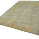 Tapis tribal tissé à la main, pièce unique, 200 cm x 283 cm, en laine verte