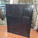 Black patinated high sideboard