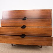 Rosewood chest of drawers designed by Paul Geoffroy published by Roche Bobois.