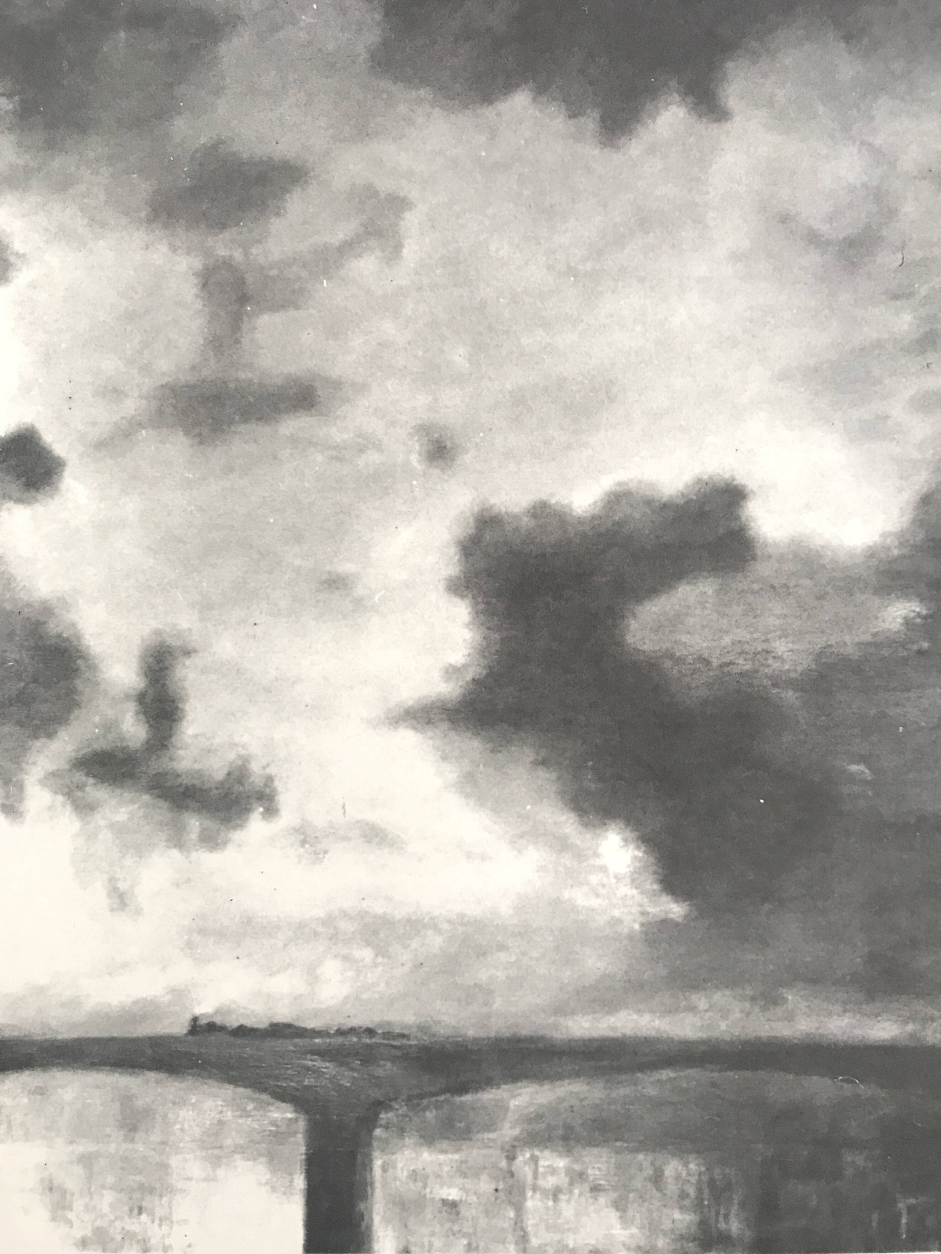 Maud sumner “skies and deserts” / galerie jacques massol, 1975. original poster