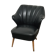 Chaise skai noir vintage