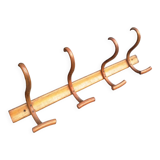 Wall coat rack bentwood 5 hooks, 1950