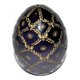 FABERGE Egg paperweight engraved purple gold signed by Fabergé numbered