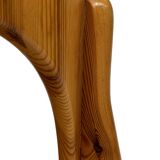 Vintage set of four pinewood chairs Rainer Daumiller minimalist design