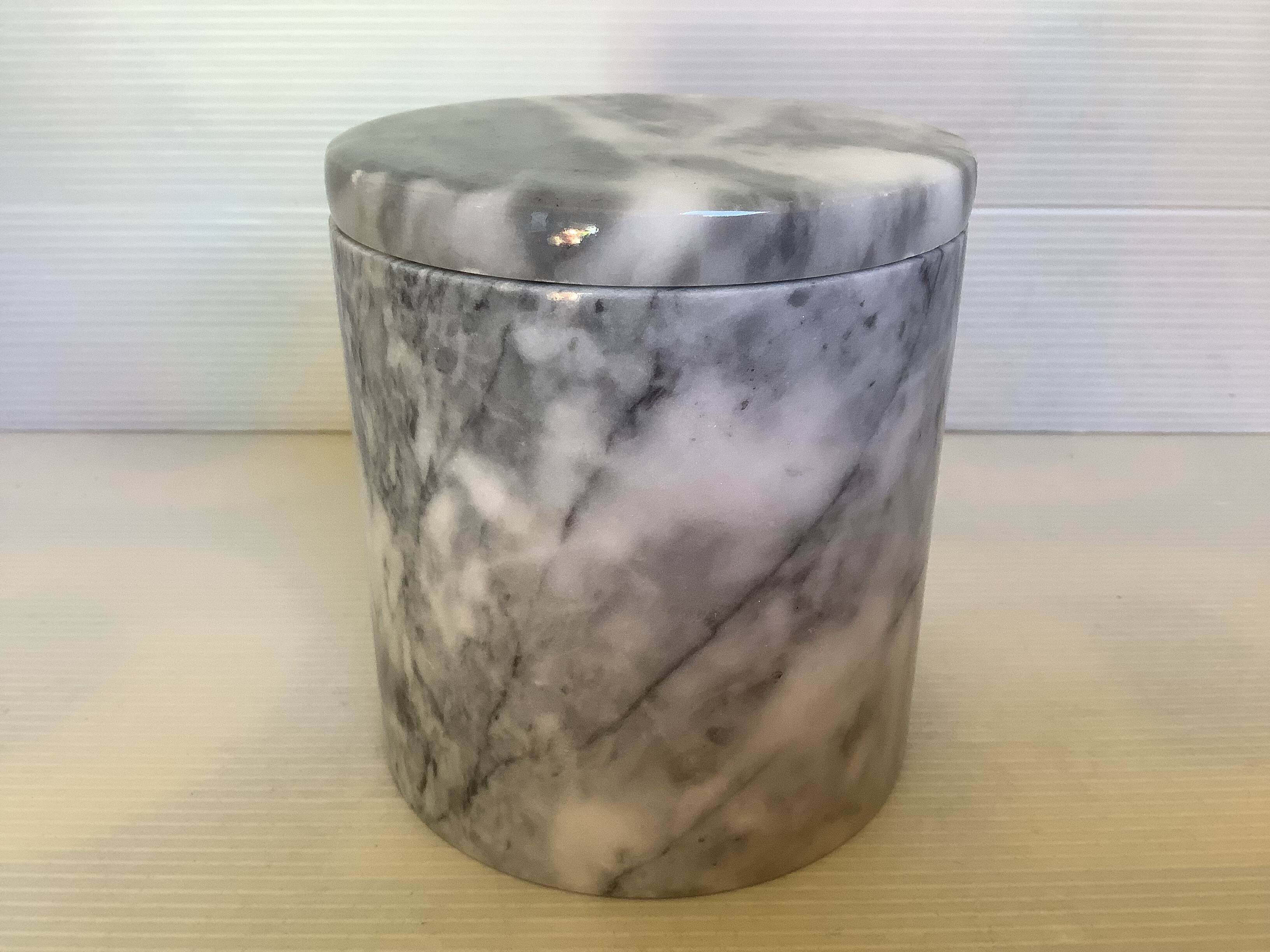 Gray White Marble Box