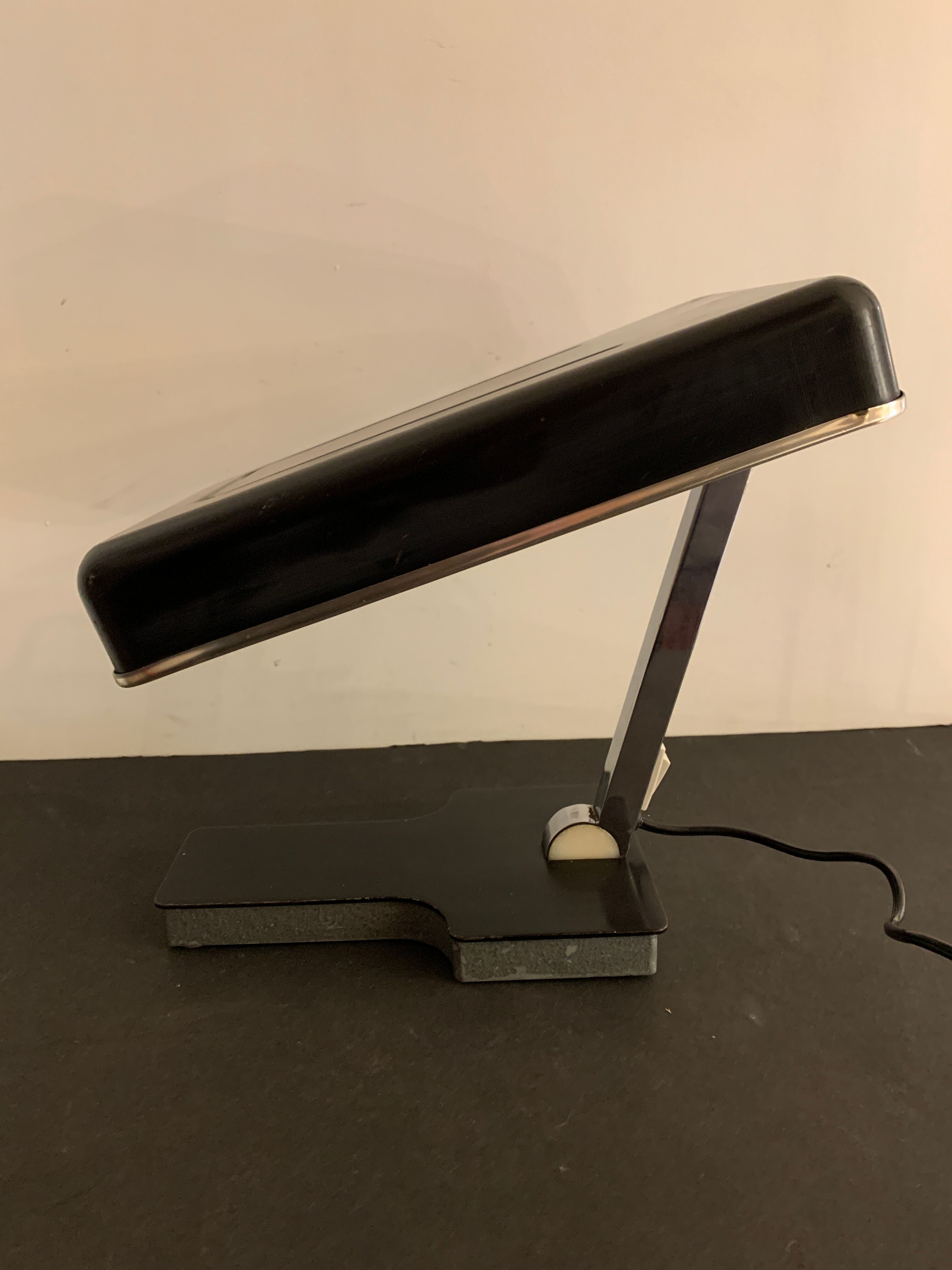 Adjustable Fase lamp, model Mini Fase in black metal, 1960