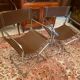 Pair of folding armchairs