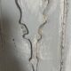 Old-fashioned patinated wooden pediment