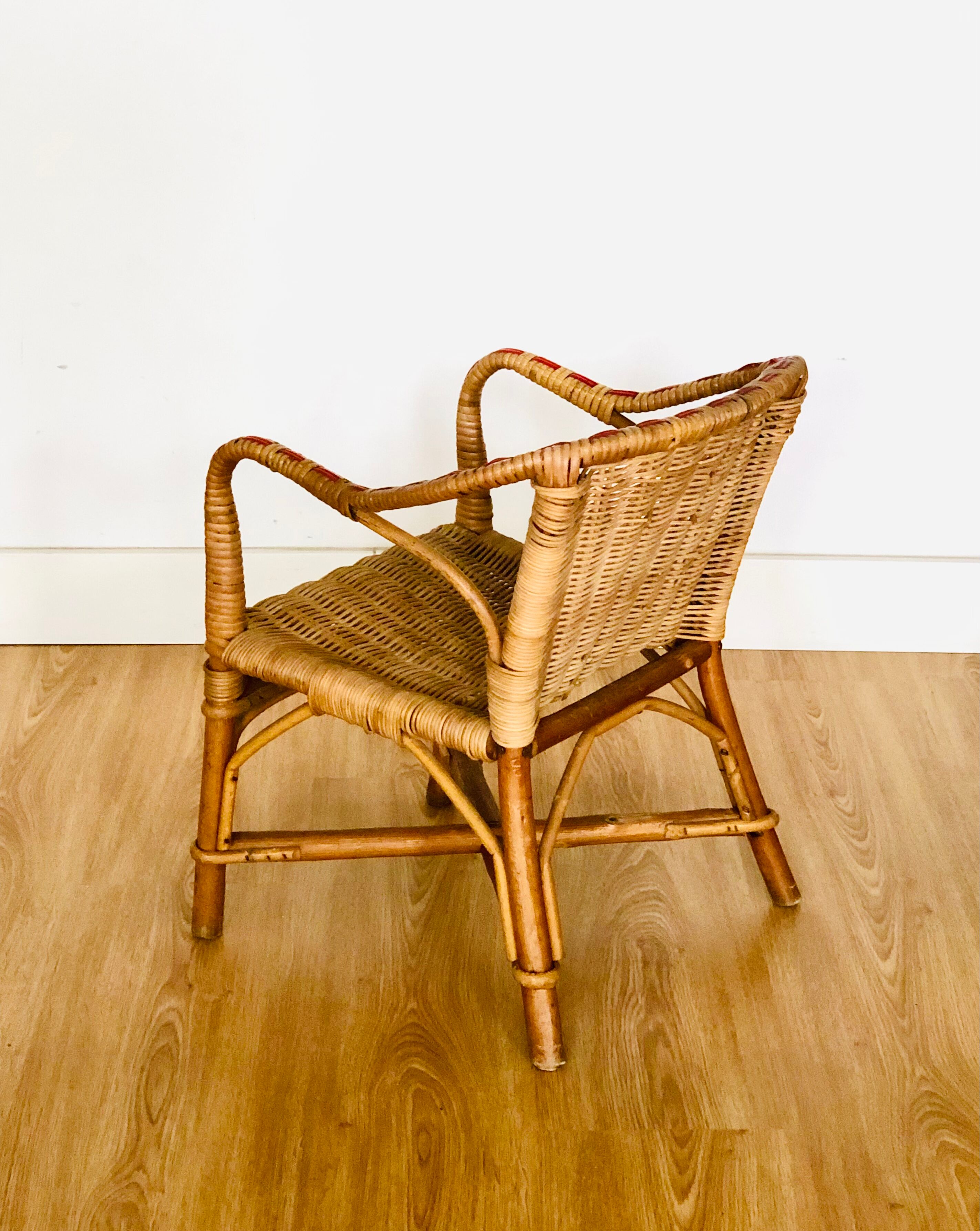 Rattan and wicker children's chair