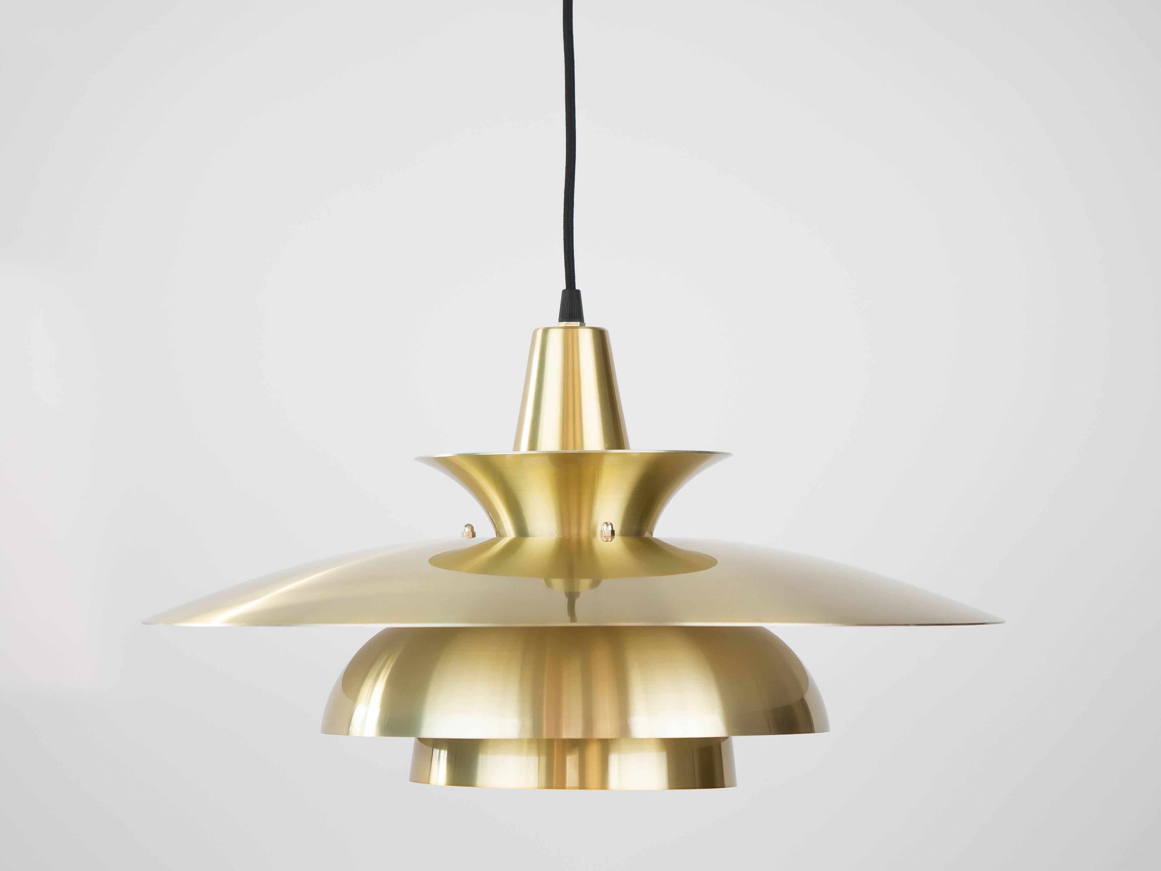 Lampe à suspension vintage danoise Roma par Junge, 1980