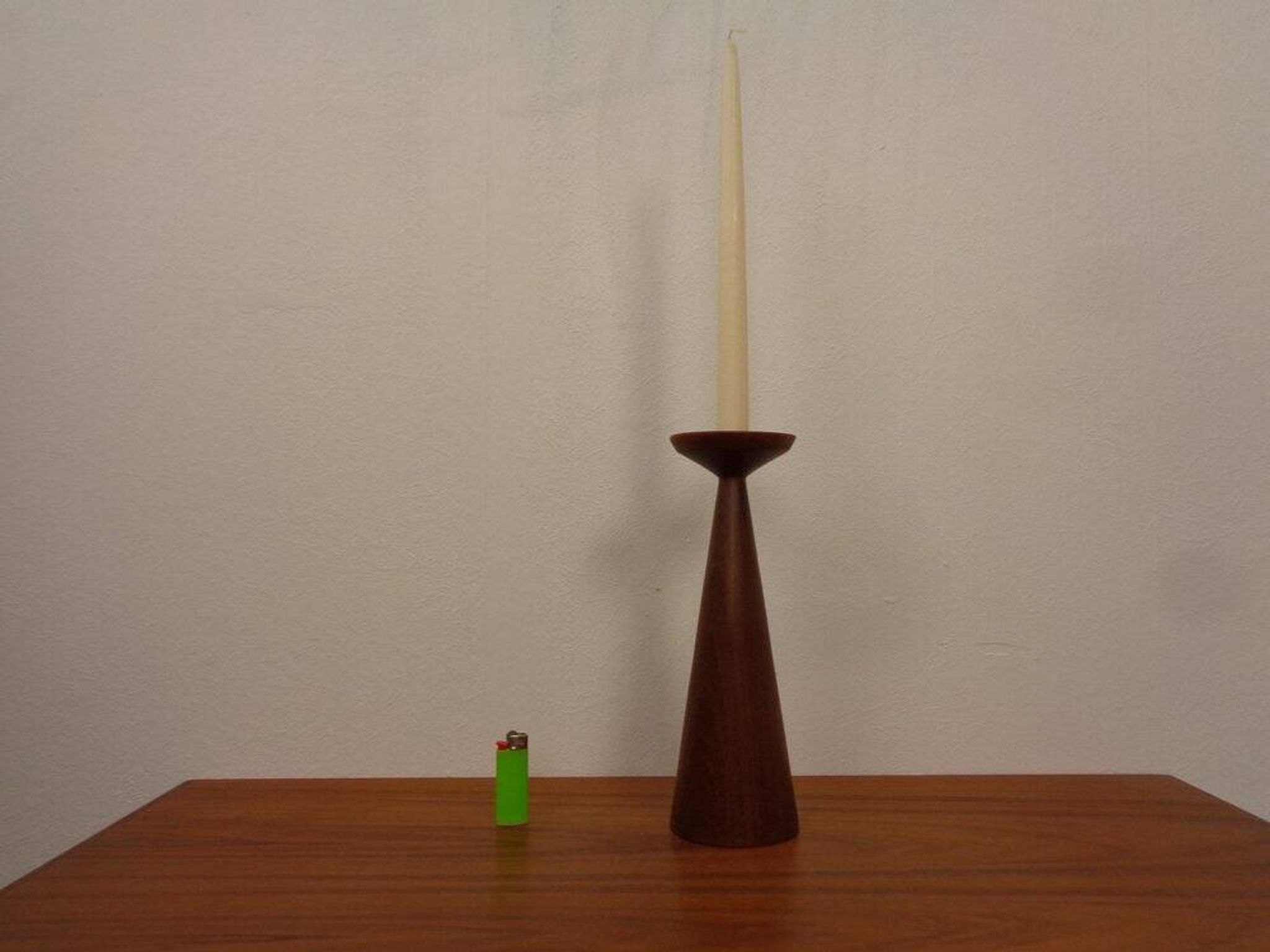 Large Teak Candleholder from Anri Form, Italy, 1960s