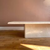 Table basse travertin