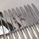 Reneka silver metal knives stainless steel blade filet service cutlery