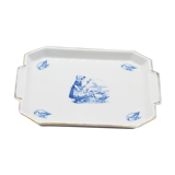Vintage goose-keeping ceramic dish