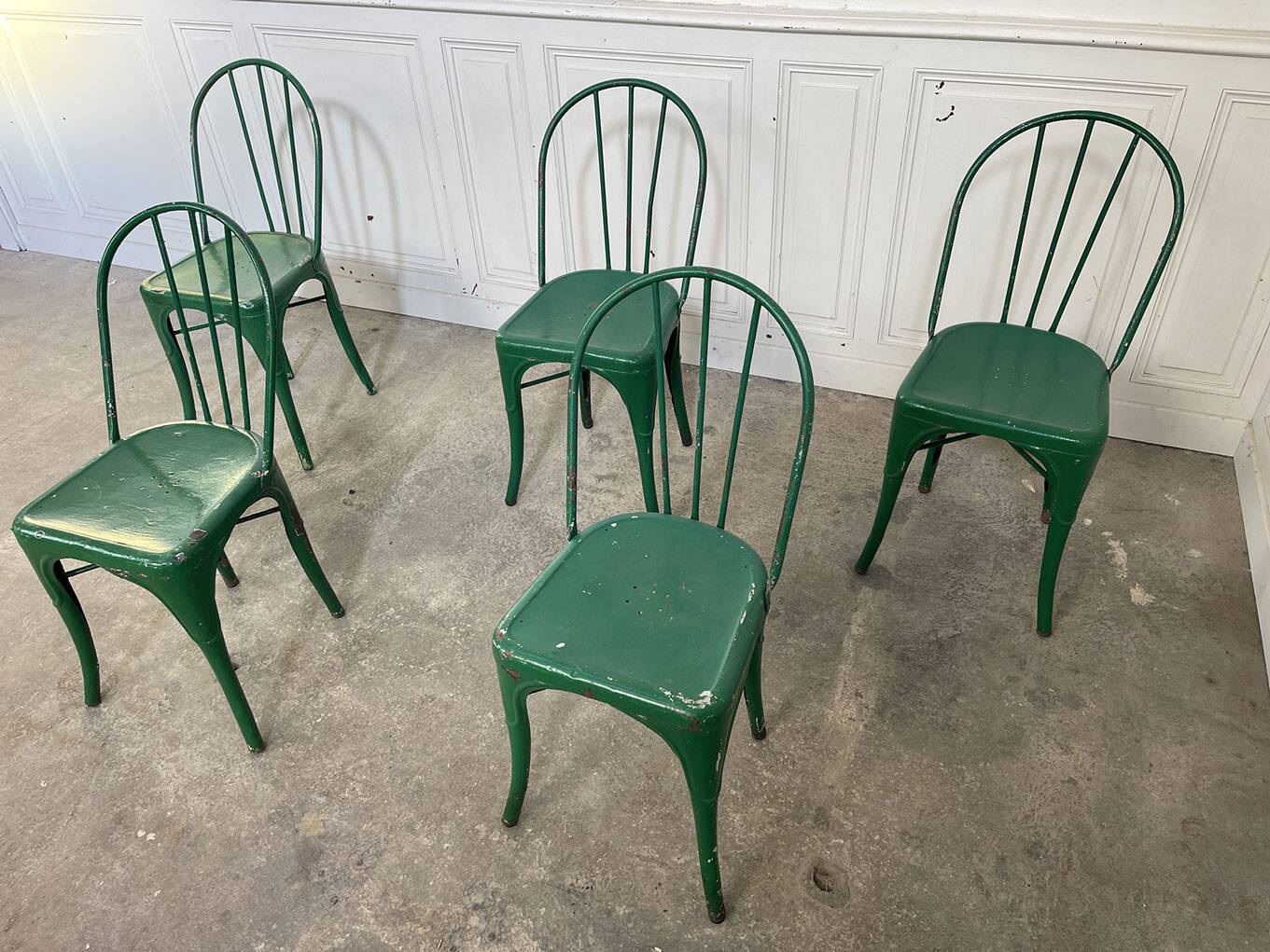 Set of 6 TOLIX chairs model "B"