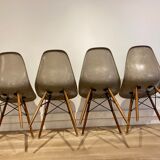 4 Eames DSW Fiberglass Chairs for Herman Miller
