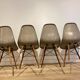 4 Eames DSW Fiberglass Chairs for Herman Miller
