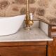 Meuble vasque ancien marbre et bois de style Louis-Philippe