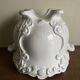 Moustiers Lallier white earthenware floor planter D30cm