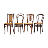 Lot 4 chaises bistrot Fischel début XXe