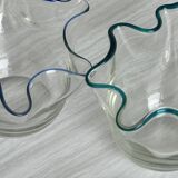 Vases miniatures verres soufflés, déco en verre transparent
