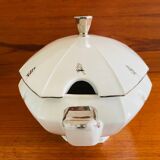 Art Deco soup tureen by Victoria China Czechoslovakia, 1920s