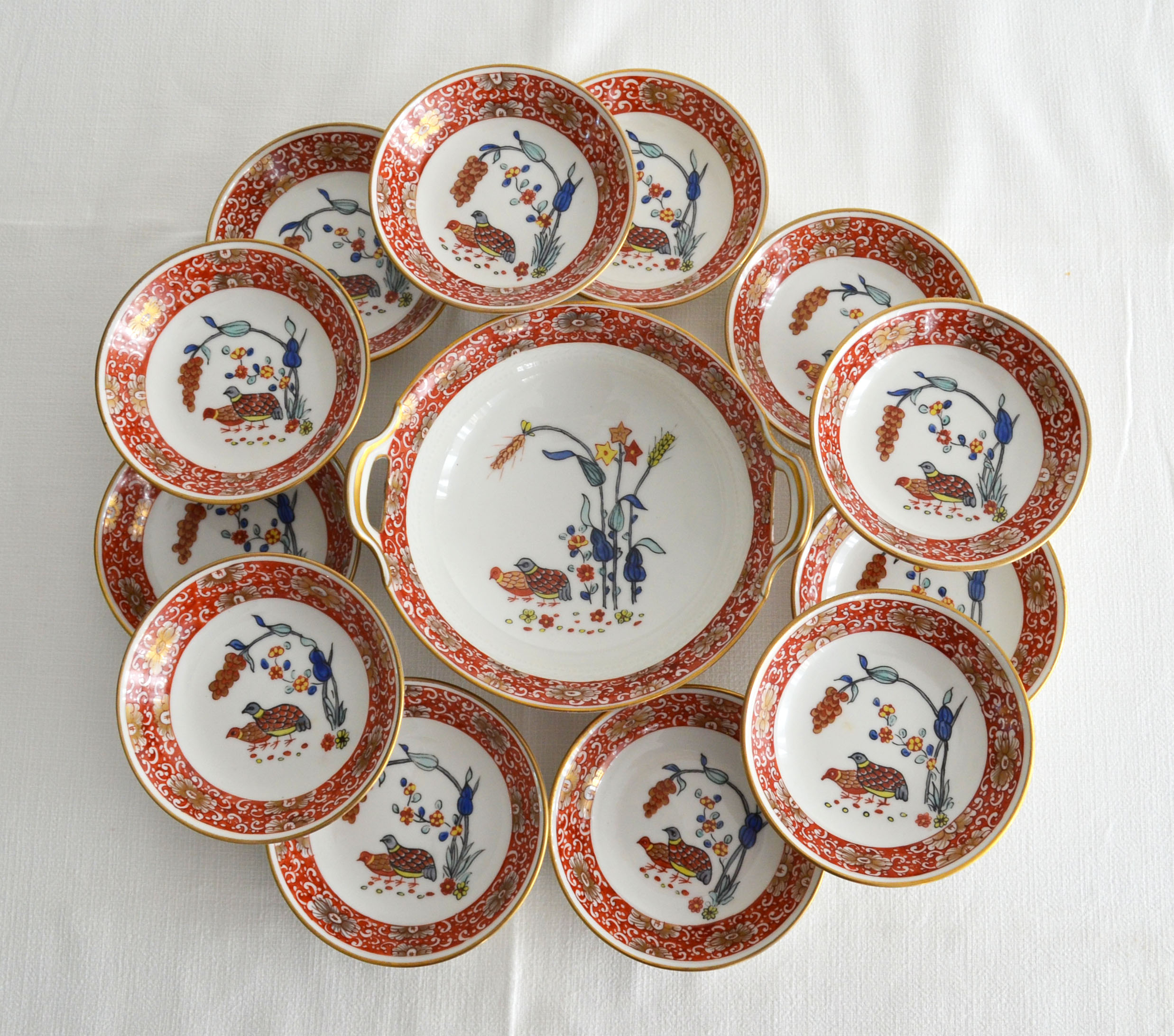 Cups and bowl in haviland porcelain