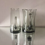 Set of 2 Holmegaard mid century pitchers by Per Lutken