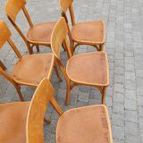 Serie 6 chairs baumann bistro kitchen vintage bar