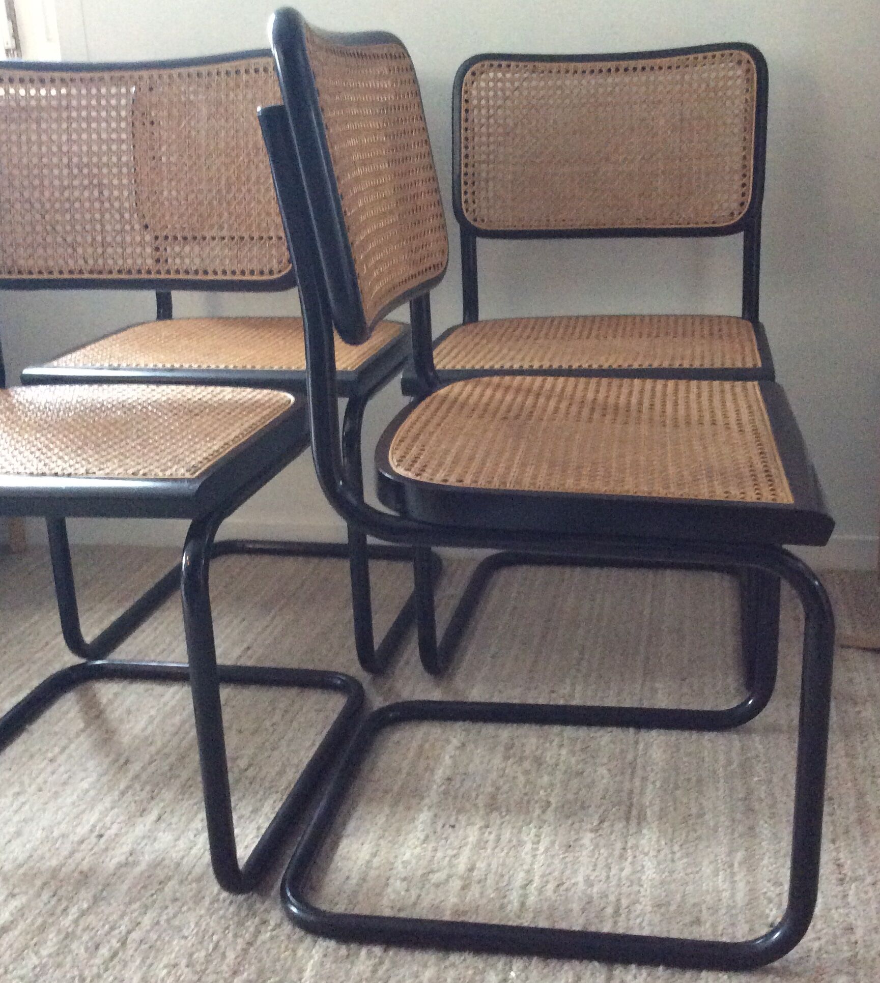 Série de 4 chaises Marcel Breuer Cesca B32