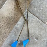 Pair appliques in the style of Italian creations of the 50s (René Mathieu style) blue